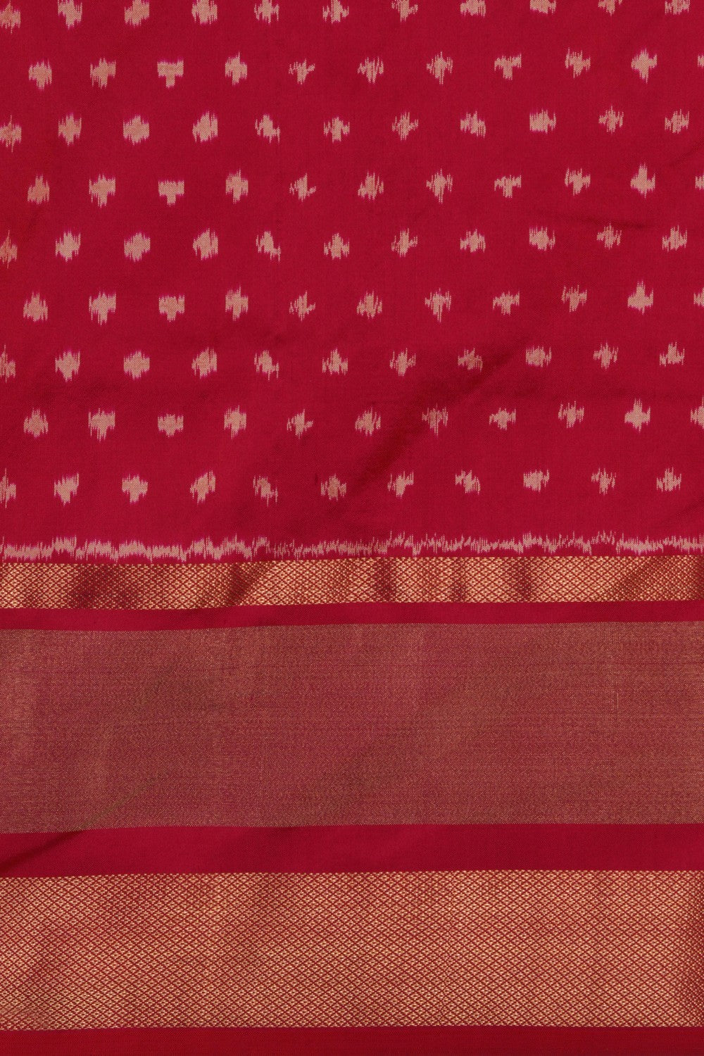 Image of Pochampally Ikat Silk Purple Saree